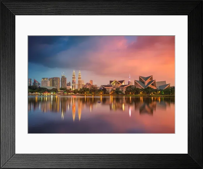 Framed Print : Kuala Lumpur. Cityscape image of Kuala Lumpur, Malaysia during sunset Framed Print : Kuala Lumpur. Cityscape image of Kuala Lumpur, Malaysia during sunset