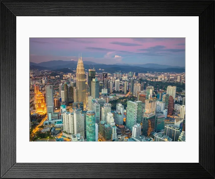 Framed Print : Kuala Lumpur. Cityscape image of Kuala Lumpur, Malaysia during sunset Framed Print : Kuala Lumpur. Cityscape image of Kuala Lumpur, Malaysia during sunset