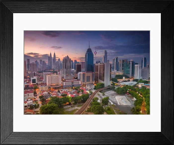 Framed Print : Kuala Lumpur. Cityscape image of Kuala Lumpur, Malaysia during sunrise Framed Print : Kuala Lumpur. Cityscape image of Kuala Lumpur, Malaysia during sunrise