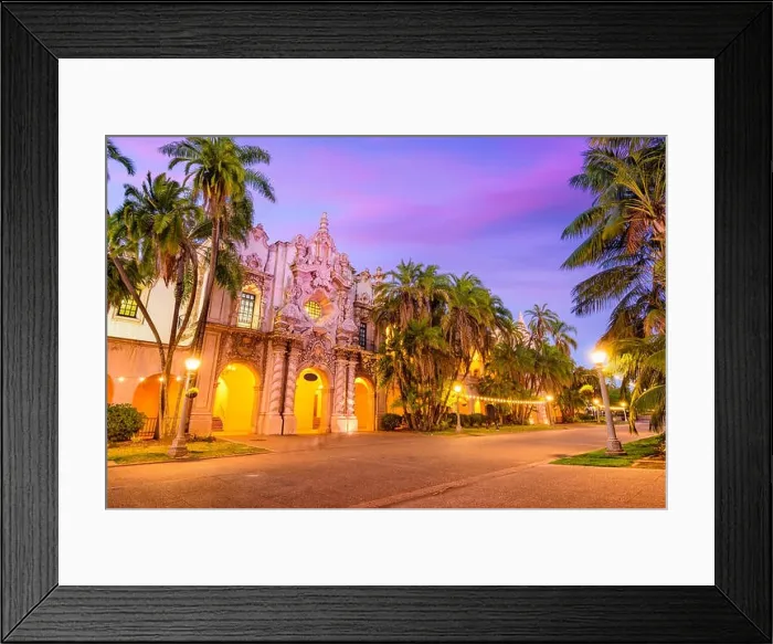 Framed Print : Historic architecture in San Diego, California, USA Framed Print : Historic architecture in San Diego, California, USA