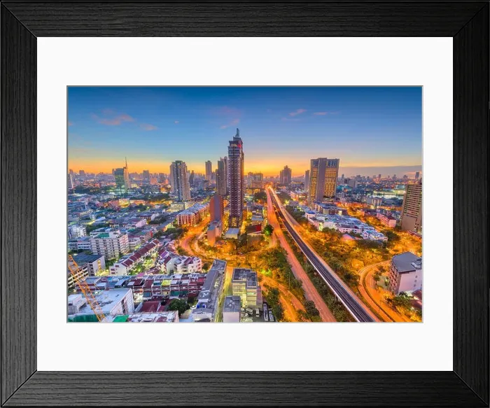 Framed Print : Bangkok, Thailand city skyline Framed Print : Bangkok, Thailand city skyline