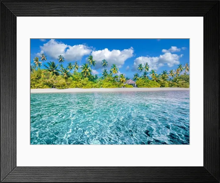 Framed Print : Best tropical beach landscape. Fantastic summer coast, vacation destination, palm trees, white sand, sunny sky. Freedom travel, amazing sea lagoon Framed Print : Best tropical beach landscape. Fantastic summer coast, vacation destination, palm trees, white sand, sunny sky. Freedom travel, amazing sea lagoon