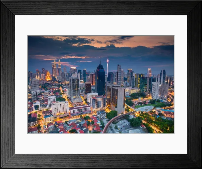 Framed Print : Kuala Lumpur. Cityscape image of Kuala Lumpur, Malaysia during sunset Framed Print : Kuala Lumpur. Cityscape image of Kuala Lumpur, Malaysia during sunset