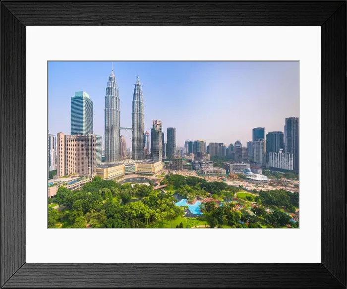Framed Print : Kuala Lumpur, Malaysia downtown city skyline in the morning Framed Print : Kuala Lumpur, Malaysia downtown city skyline in the morning