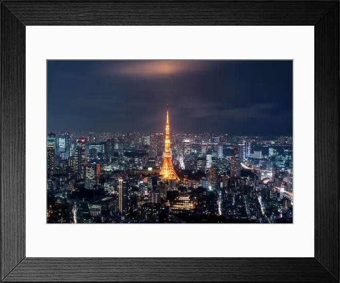 Framed Print : Tokyo at Nigh view of Tokyo tower, Tokyo city skyline, Tokyo Japan Framed Print : Tokyo at Nigh view of Tokyo tower, Tokyo city skyline, Tokyo Japan