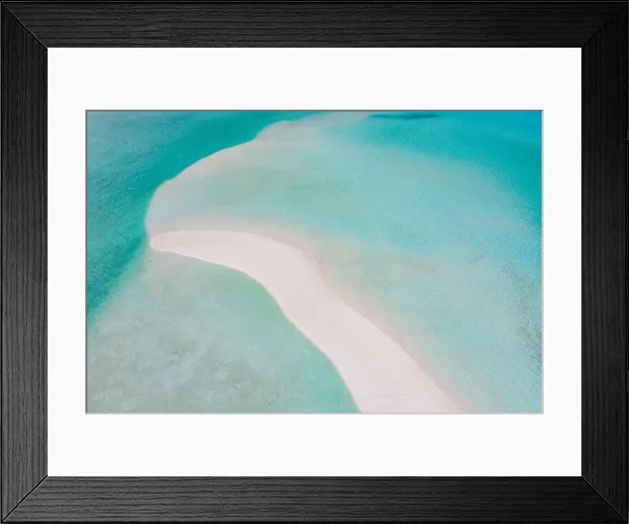 Framed Print : Beautiful aerial photo of exotic sandbank, idyllic tropical beach landscape, blue sea ripples and white sand. Romantic and relaxing summer mood Framed Print : Beautiful aerial photo of exotic sandbank, idyllic tropical beach landscape, blue sea ripples and white sand. Romantic and relaxing summer mood