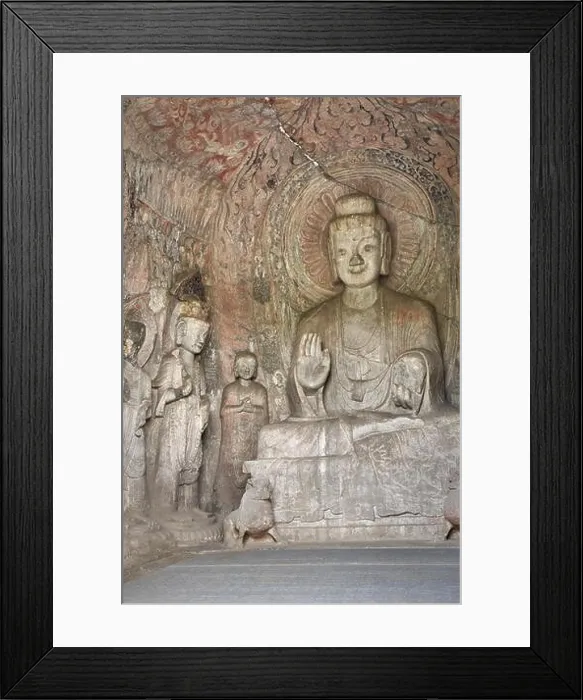 Framed Print : Longmen Grottoes, Luoyang, China Framed Print : Longmen Grottoes, Luoyang, China