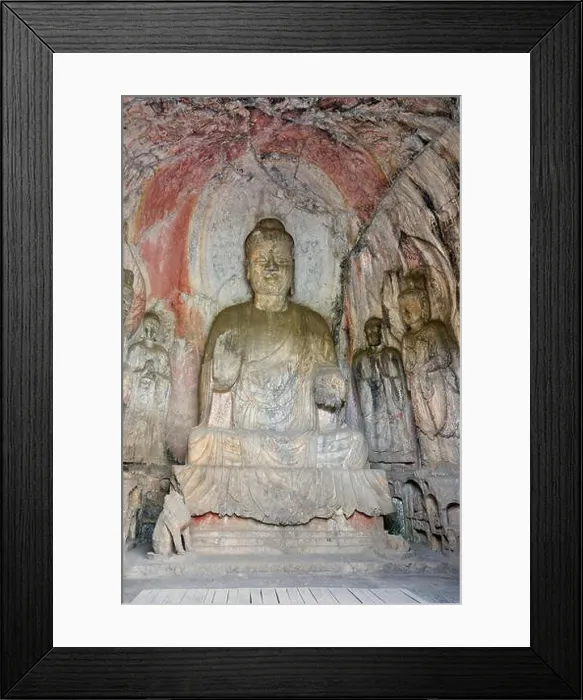 Framed Print : Longmen Grottoes, Luoyang, China Framed Print : Longmen Grottoes, Luoyang, China
