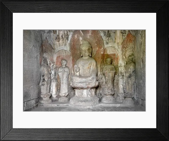Framed Print : Longmen Grottoes, Luoyang, China Framed Print : Longmen Grottoes, Luoyang, China