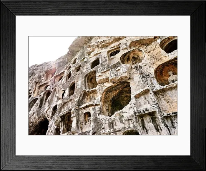 Framed Print : Longmen Grottoes, Luoyang, China Framed Print : Longmen Grottoes, Luoyang, China