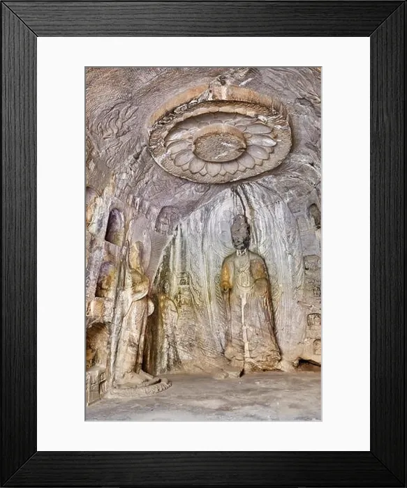 Framed Print : Longmen Grottoes, Luoyang, China Framed Print : Longmen Grottoes, Luoyang, China