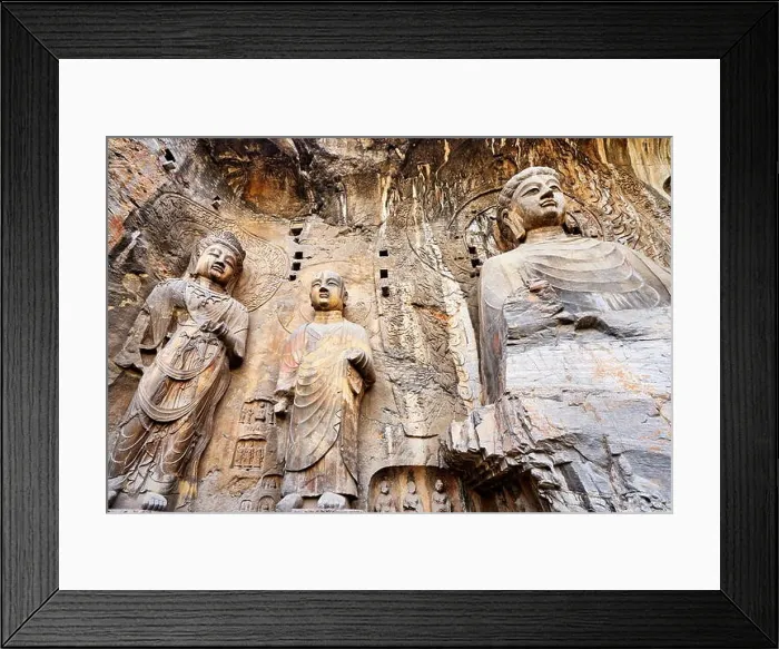 Framed Print : Longmen Grottoes, Luoyang, China Framed Print : Longmen Grottoes, Luoyang, China