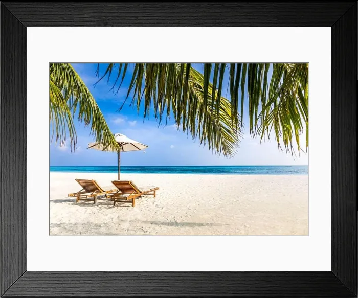 Framed Print : Tropical paradise beach with white sand and coco palms travel tourism wide panorama background. Luxury vacation and holiday banner, tropical beach Framed Print : Tropical paradise beach with white sand and coco palms travel tourism wide panorama background. Luxury vacation and holiday banner, tropical beach