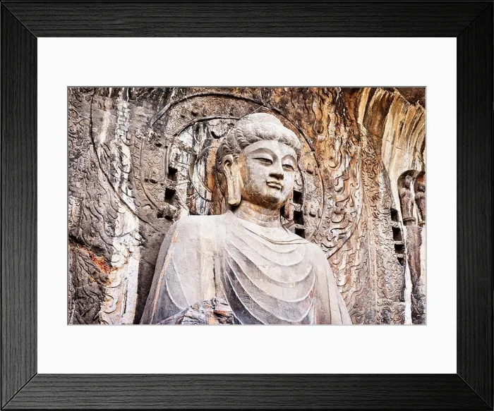 Framed Print : Longmen Grottoes, Luoyang, China Framed Print : Longmen Grottoes, Luoyang, China