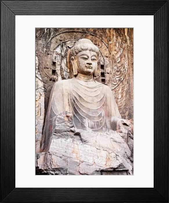 Framed Print : Longmen Grottoes, Luoyang, China