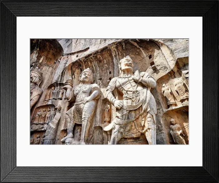 Framed Print : Longmen Grottoes, Luoyang, China Framed Print : Longmen Grottoes, Luoyang, China