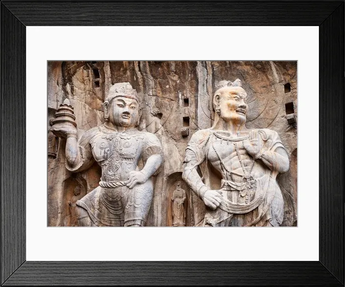 Framed Print : Longmen Grottoes, Luoyang, China Framed Print : Longmen Grottoes, Luoyang, China