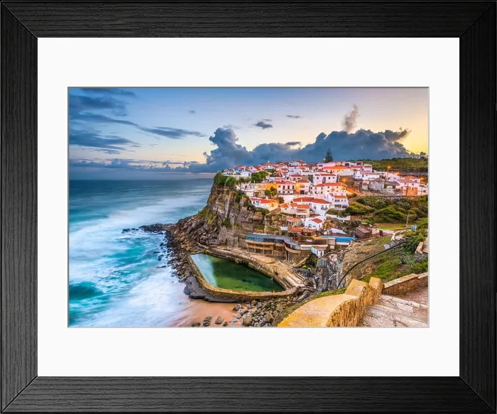 Framed Print : Azenhas do Mar, Portugal coastal town Framed Print : Azenhas do Mar, Portugal coastal town