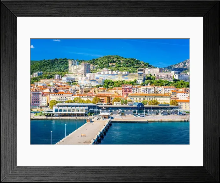 Framed Print : Ajaccio, Corsica, France coastal skyline Framed Print : Ajaccio, Corsica, France coastal skyline