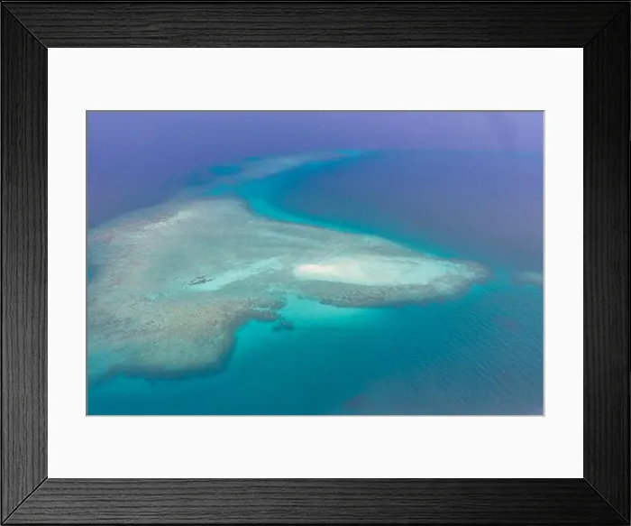 Framed Print : Great Barrier Reef Blue Sea view. Beautiful aqua turquoise waters, with coral reef patterns in the ocean. Aerial view, seascape Framed Print : Great Barrier Reef Blue Sea view. Beautiful aqua turquoise waters, with coral reef patterns in the ocean. Aerial view, seascape