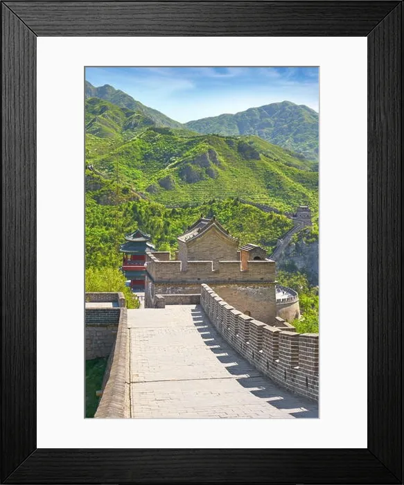 Framed Print : The Great Wall of China, UNESCO World Heritage Site, Beijing District, China Framed Print : The Great Wall of China, UNESCO World Heritage Site, Beijing District, China