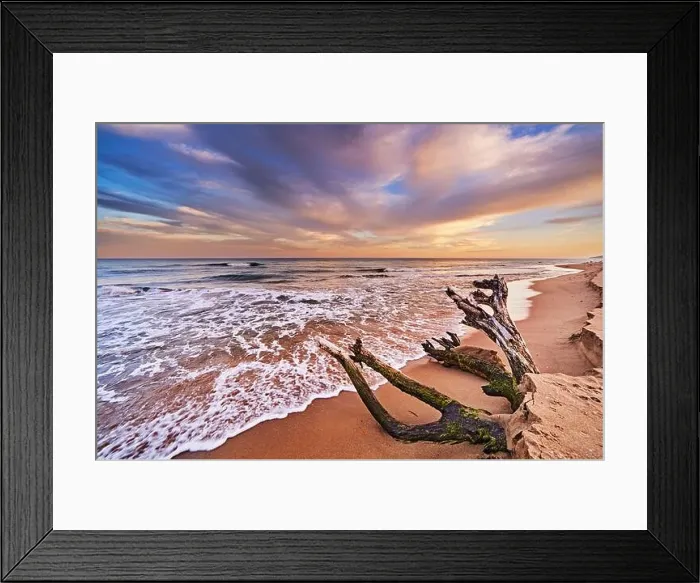 Framed Print : Colorful sunset on the Black Sea, Kamchia beach, Bulgaria Framed Print : Colorful sunset on the Black Sea, Kamchia beach, Bulgaria