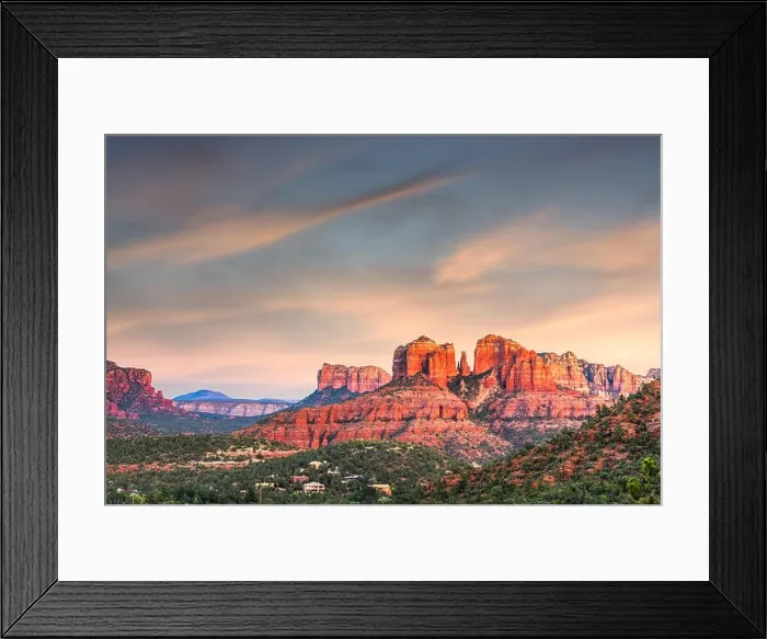 Framed Print : Sedona, Arizona, USA at Red Rock State Park at dusk Framed Print : Sedona, Arizona, USA at Red Rock State Park at dusk
