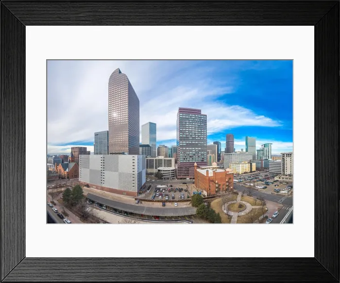 Framed Print : Denver, Colorado, USA downtown cityscape in the afternoon Framed Print : Denver, Colorado, USA downtown cityscape in the afternoon