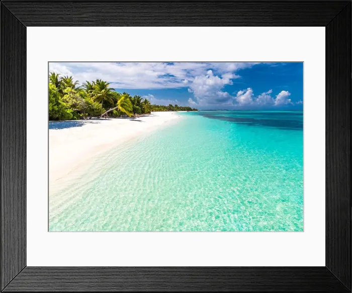 Framed Print : Beautiful beach landscape. Summer holiday and vacation concept. Inspirational tropical beach. Beach background banner Framed Print : Beautiful beach landscape. Summer holiday and vacation concept. Inspirational tropical beach. Beach background banner