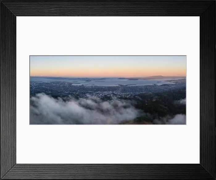 Framed Print : At sunrise, clouds drift over the East Bay hills in the San Francisco Bay area of Northern California Framed Print : At sunrise, clouds drift over the East Bay hills in the San Francisco Bay area of Northern California