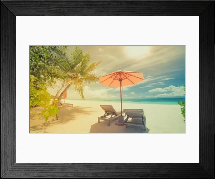 Framed Print : Beautiful beach landscape. Summer holiday and vacation concept. Inspirational tropical beach. Beach background banner Framed Print : Beautiful beach landscape. Summer holiday and vacation concept. Inspirational tropical beach. Beach background banner