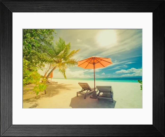 Framed Print : Beautiful beach landscape. Summer holiday and vacation concept. Inspirational tropical beach. Beach background banner Framed Print : Beautiful beach landscape. Summer holiday and vacation concept. Inspirational tropical beach. Beach background banner