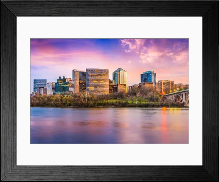 Framed Print : Rosslyn, Arlington, Virginia, USA skyline on the Potomac River Framed Print : Rosslyn, Arlington, Virginia, USA skyline on the Potomac River