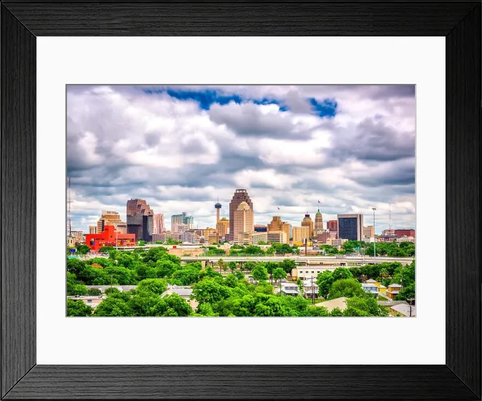 Framed Print : San Antonio, Texas, USA downtown cityscape Framed Print : San Antonio, Texas, USA downtown cityscape