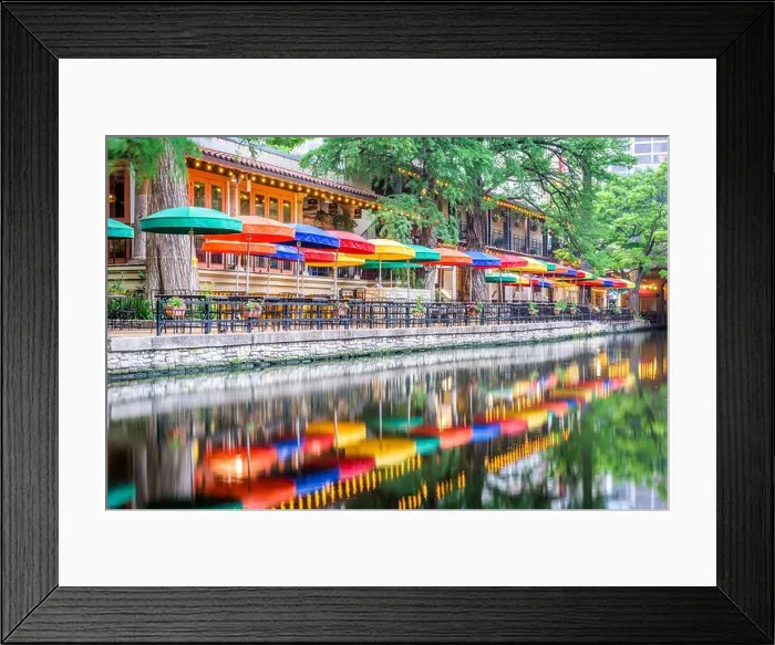 Framed Print : San Antonio, Texas, USA cityscape at the River Walk Framed Print : San Antonio, Texas, USA cityscape at the River Walk