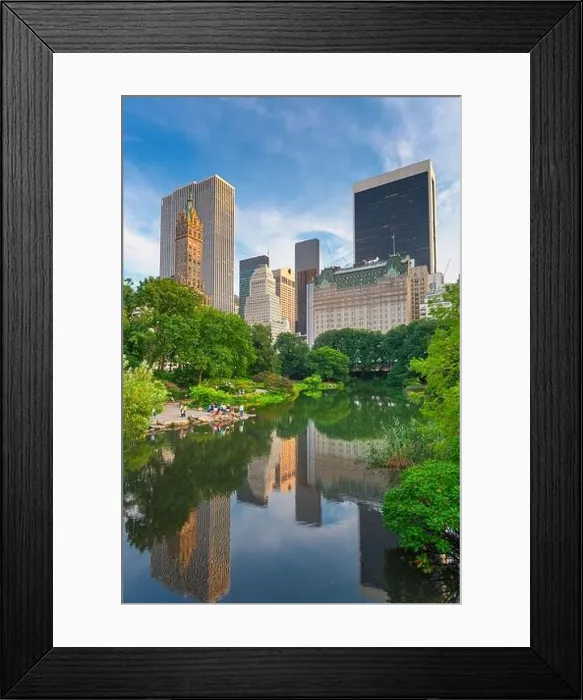 Framed Print : New York, New York, USA Central Park South skyline from Central Park Framed Print : New York, New York, USA Central Park South skyline from Central Park