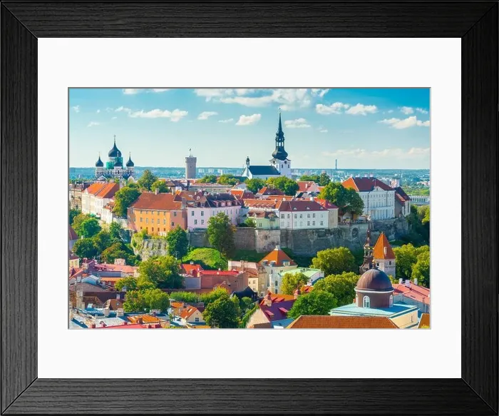 Framed Print : Tallinn, Estonia Historic Skyline of Toompea Hill Framed Print : Tallinn, Estonia Historic Skyline of Toompea Hill