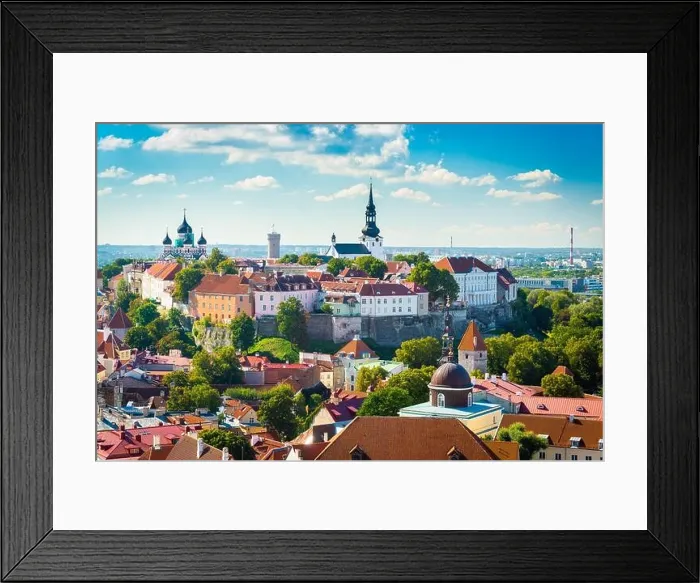 Framed Print : Tallinn, Estonia Historic Skyline of Toompea Hill Framed Print : Tallinn, Estonia Historic Skyline of Toompea Hill