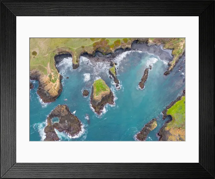 Framed Print : The cold waters of the Pacific Ocean wash against the scenic and rugged Northern California coastline in Mendocino Framed Print : The cold waters of the Pacific Ocean wash against the scenic and rugged Northern California coastline in Mendocino
