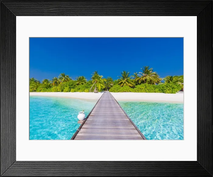 Framed Print : Luxury summer vacation and holiday concept background. Summer beach nature and tropical island banner Framed Print : Luxury summer vacation and holiday concept background. Summer beach nature and tropical island banner