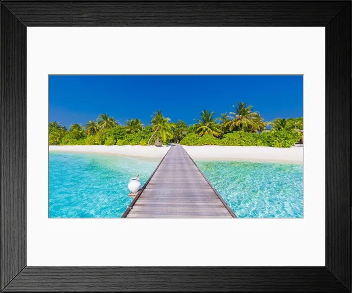 Framed Print : Luxury summer vacation and holiday concept background. Summer beach nature and tropical island banner Framed Print : Luxury summer vacation and holiday concept background. Summer beach nature and tropical island banner