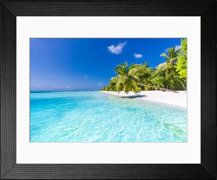 Framed Print : Luxury summer vacation and holiday concept background. Summer beach nature and tropical island banner Framed Print : Luxury summer vacation and holiday concept background. Summer beach nature and tropical island banner