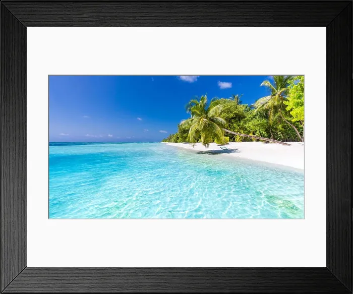 Framed Print : Luxury summer vacation and holiday concept background. Summer beach nature and tropical island banner Framed Print : Luxury summer vacation and holiday concept background. Summer beach nature and tropical island banner