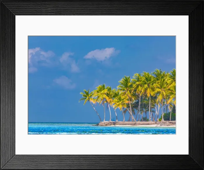 Framed Print : Luxury summer vacation and holiday concept background. Summer beach nature and tropical island banner Framed Print : Luxury summer vacation and holiday concept background. Summer beach nature and tropical island banner