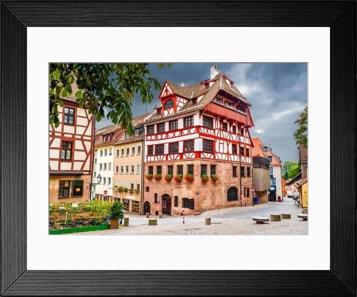Framed Print : Nuremberg, Germany at the historic Albrecht Durer House Framed Print : Nuremberg, Germany at the historic Albrecht Durer House