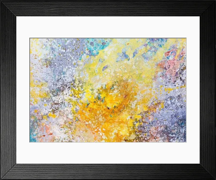 Framed Print : Abstract painting. Textured fragment of artwork. Spots of oil paint Framed Print : Abstract painting. Textured fragment of artwork. Spots of oil paint