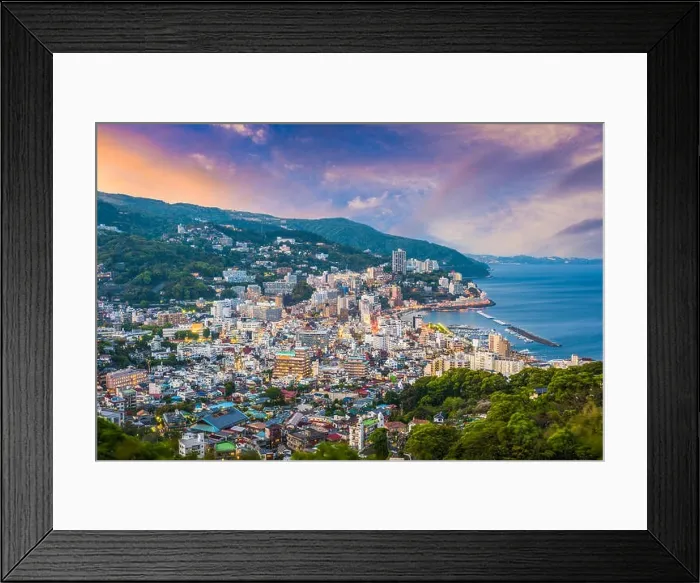 Framed Print : Atami City, Japan Skyline at dusk Framed Print : Atami City, Japan Skyline at dusk