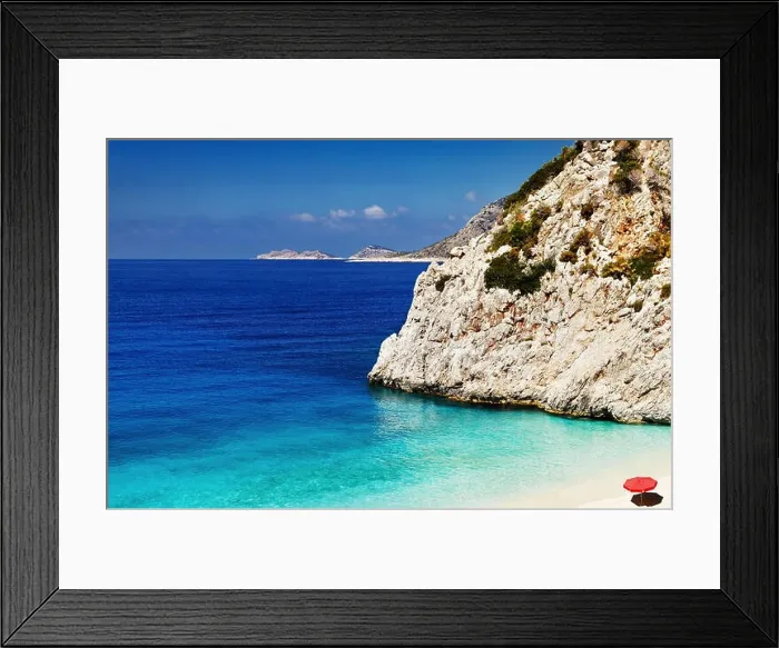 Framed Print : Beach Kaputas, Mediterranean Coast, Turkey Framed Print : Beach Kaputas, Mediterranean Coast, Turkey