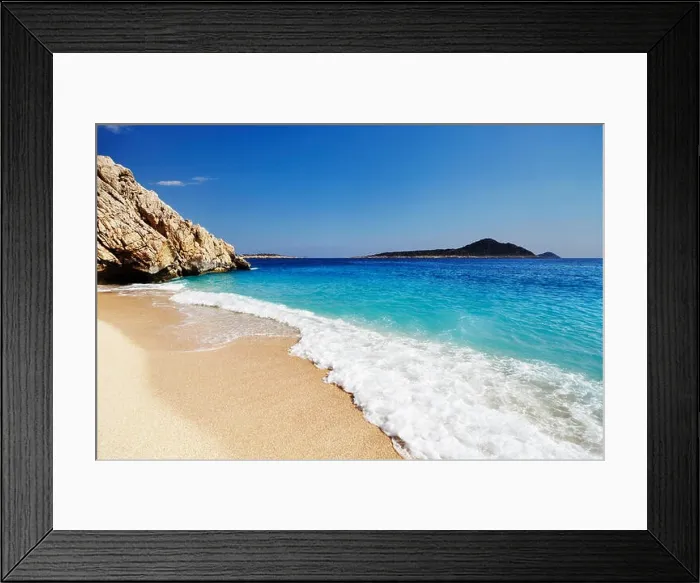 Framed Print : Beach Kaputas, Mediterranean Coast, Turkey Framed Print : Beach Kaputas, Mediterranean Coast, Turkey