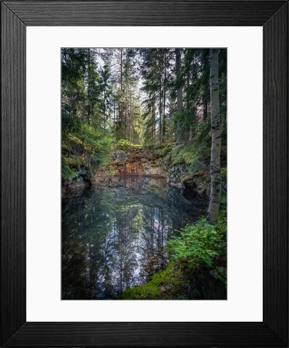Framed Print : Old and historical mine full with greenish jade color water in middle of forest. This mine is over 500 hundred years old Framed Print : Old and historical mine full with greenish jade color water in middle of forest. This mine is over 500 hundred years old